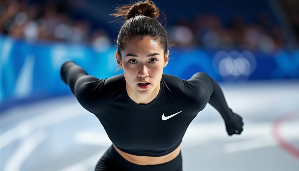 découvrez comment la star du patinage de vitesse aux jo 2026 a propulsé la brassière nike en tête des tendances, créant un buzz marketing estimé à un million de dollars.