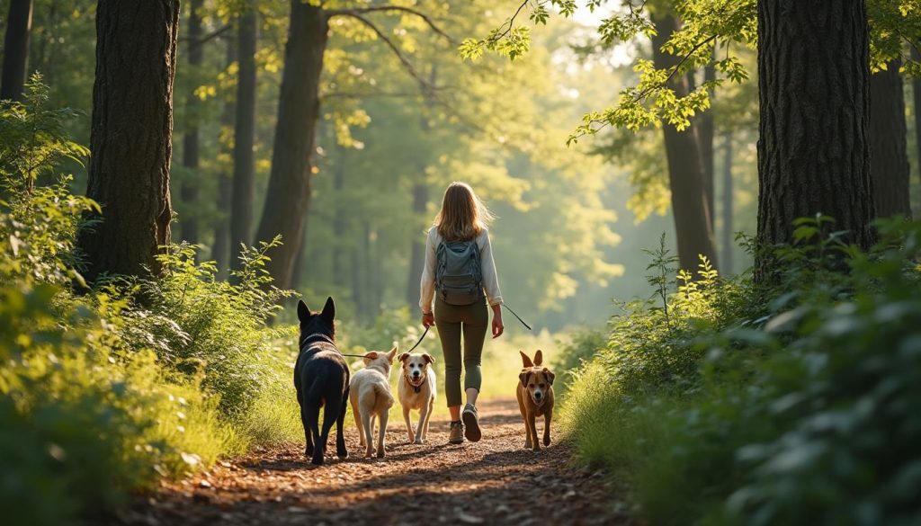découvrez l'histoire inspirante d'anaïs, qui transforme son parcours en marketing en une aventure canine unique en lançant des balades exclusives pour chiens dans une forêt privée.