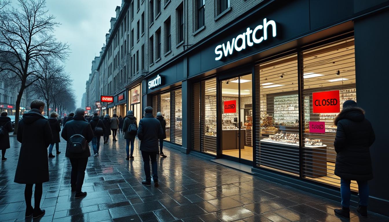découvrez comment un lancement marketing raté de swatch a conduit à la fermeture de plusieurs boutiques, impactant la marque et ses points de vente.